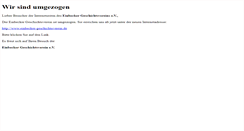 Desktop Screenshot of geschichtsverein.einbeck-online.de
