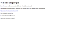 Tablet Screenshot of geschichtsverein.einbeck-online.de